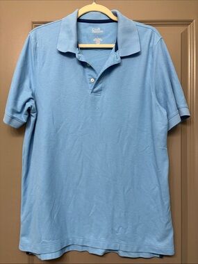 croft & barrow Men's Sky Blue Short-Sleeve Polo